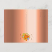 Thanksgiving - koperuitnodiging voor het diner briefkaart (Achterkant)