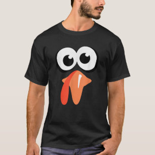Thanksgiving kostuum Gekke gezagvoerder Turkije T-shirt