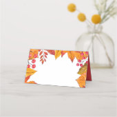 Thanksgiving land rustieke herfstbladeren (Voorkant)