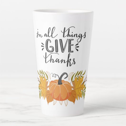Thanksgiving Latte Mok (Voorkant)