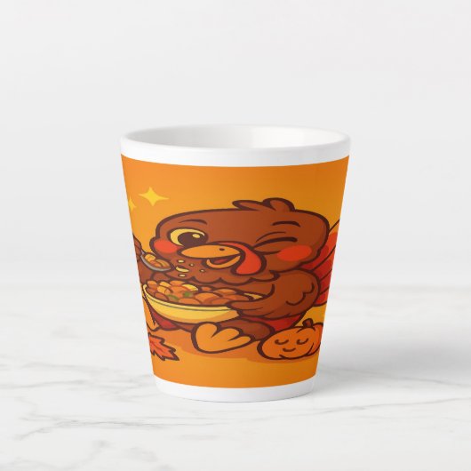 Thanksgiving Latte Mug: Feast Mode Activated Latte Mok (Voorkant)