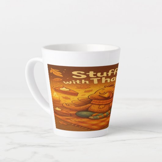 Thanksgiving Latte Mug- Gratitude in Every Sip Latte Mok (Linkerhoek)