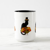 Thanksgiving le chat noir met turkije mok (Midden)