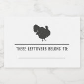 Thanksgiving Leftovers Stickers Friendsgiving (Enkel label)