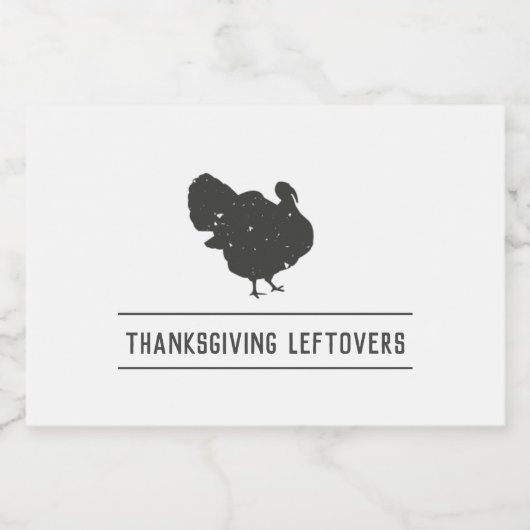 Thanksgiving Leftovers Stickers Friendsgiving (Enkel label)