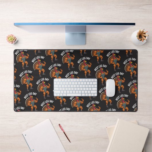 Thanksgiving Leg Day Desk Mat (Kantoor 1)