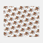 Thanksgiving Leg Day Fleece Blanket Deken (Voorkant (Horizontaal))