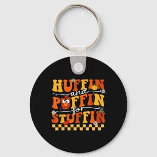 Thanksgiving leidt Turkije trot Huffin en Puffin v Sleutelhanger