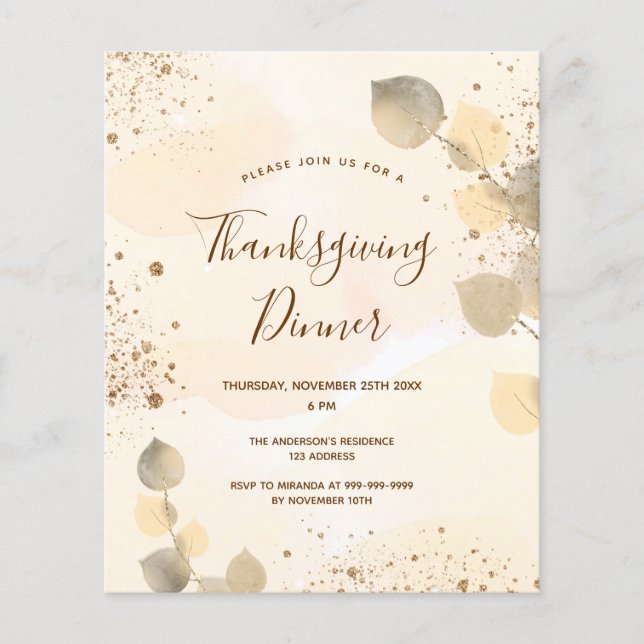 Thanksgiving loof herfst (Voorkant)