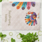 Thanksgiving Lumineuses Plumes Turquie Serviette d (Plié)