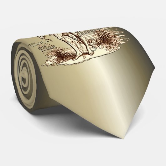 Thanksgiving Man man Stropdas (Opgerold)