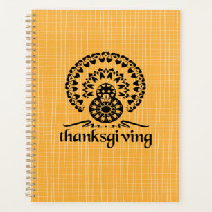 Thanksgiving Mandala Turkey Boho Folk Art