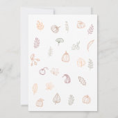 Thanksgiving Mange, Bois Et Donne Merci Invitation (Dos)