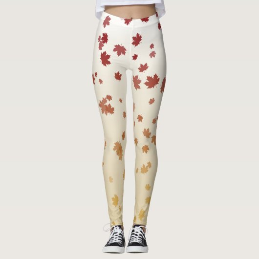 Thanksgiving Maple Leaves Leggings (Voorkant)