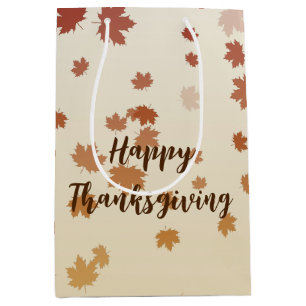 Thanksgiving Maple Leaves Medium Cadeauzakje
