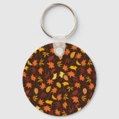 Thanksgiving Maple Leaves Pattern Sleutelhanger (Voorkant)