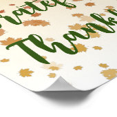Thanksgiving Maple Leaves Poster (Hoek)