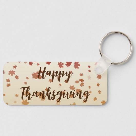 Thanksgiving Maple Leaves Sleutelhanger (Voorkant)