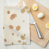 Thanksgiving Maple Leaves Theedoek (Quarter Fold)