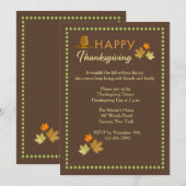 Thanksgiving Marktuitnodiging Kaart (Voorkant / Achterkant)