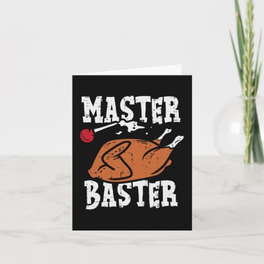 Thanksgiving Master Baster Leuk Thanksgiving Dag H Kaart (Voorkant)