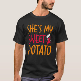Thanksgiving Matching Couples Ze is mijn zoete aar T-shirt