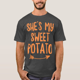 Thanksgiving Matching Couples Ze is mijn zoete aar T-shirt