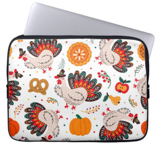 Thanksgiving Meme I Am Happy Because I Am Grateful Laptop Sleeve