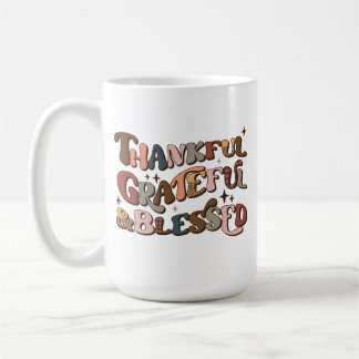 Thanksgiving met benadeeld en grateful Retro Koffiemok
