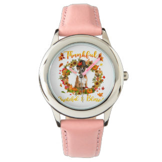 Thanksgiving met dank aan de gemene Boxer Dog- Horloge