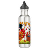 Thanksgiving met dankbaarheidscitaten waterfles  (Rechts)