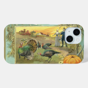  Thanksgiving met kalkoenen en pelgrims