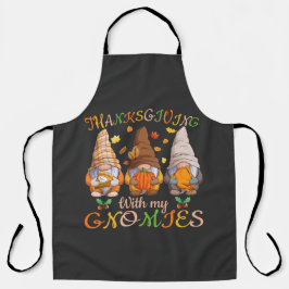 Thanksgiving met mijn Herfst najaar gnoom Schort