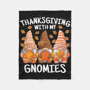 Thanksgiving met mijn kabouters Herfst Gnome herfs Fleece Deken
