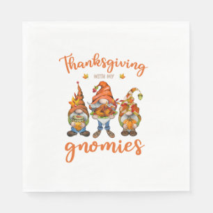 Thanksgiving met mijn najaarsgnomen turkije servet