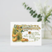  Thanksgiving met pompoenen Feestdagenkaart (Staand voorkant)