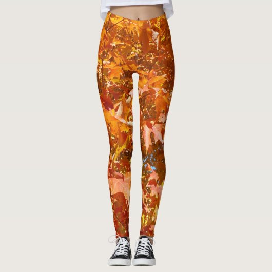 Thanksgiving met valbladeren leggings (Voorkant)