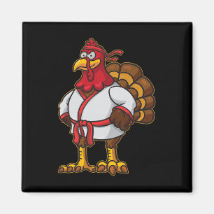Thanksgiving MMA Kickboksen Judo Karate Gobble Pla Magneet