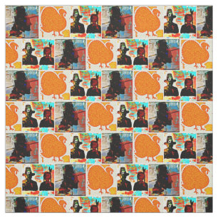 Thanksgiving Modern Art Collage Stof