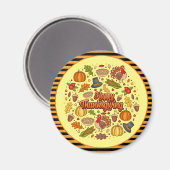 Thanksgiving Modern Mooi Herfst Collectie Magneet (Voorkant / Achterkant)