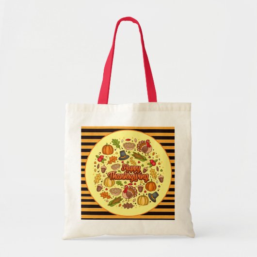 Thanksgiving Modern Mooi Herfst Collectie Tote Bag (Voorkant)