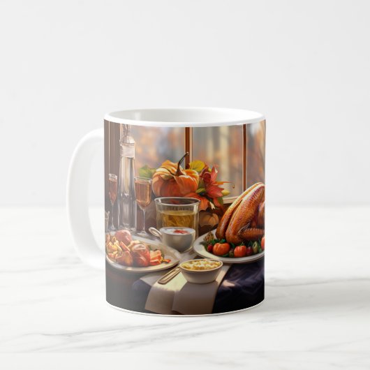 Thanksgiving Moderne 4 Mug (Devant gauche)