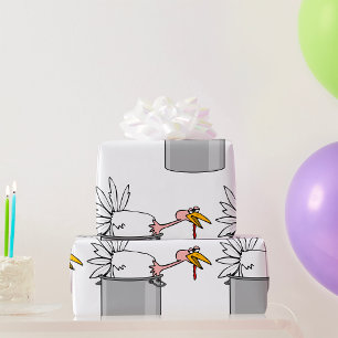 Thanksgiving Moe Turkije in Cooking Pot Humor Cadeaupapier