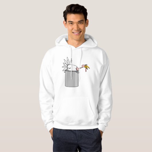 Thanksgiving Moe Turkije in Cooking Pot Humor Hoodie (Voorkant volledig)