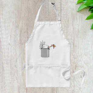 Thanksgiving Moe Turkije in Cooking Pot Humor Standaard Schort