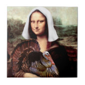 Thanksgiving Mona Lisa Pilgrim Tegeltje (Voorkant)