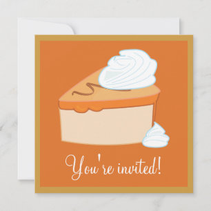 Thanksgiving na het eten Dessert Party Kaart
