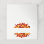 Thanksgiving Naam Plaats kaart (Buitenkant ongevouwen)