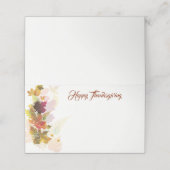 Thanksgiving Naam Plaats kaart (Buitenkant ongevouwen)