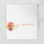 Thanksgiving Naam Plaats kaart (Buitenkant ongevouwen)